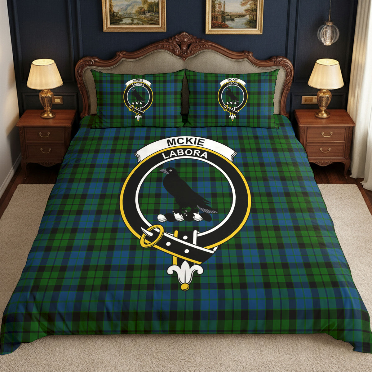 McKie Tartan Crest Bedding Set