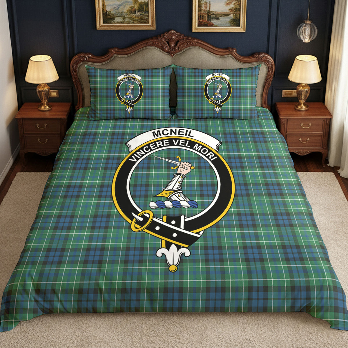 McNeil of Colonsay Ancient Tartan Crest Bedding Set