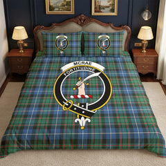 McRae Hunting Ancient Tartan Crest Bedding Set