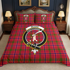 McRae Modern Tartan Crest Bedding Set