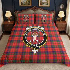Robertson Modern Tartan Crest Bedding Set