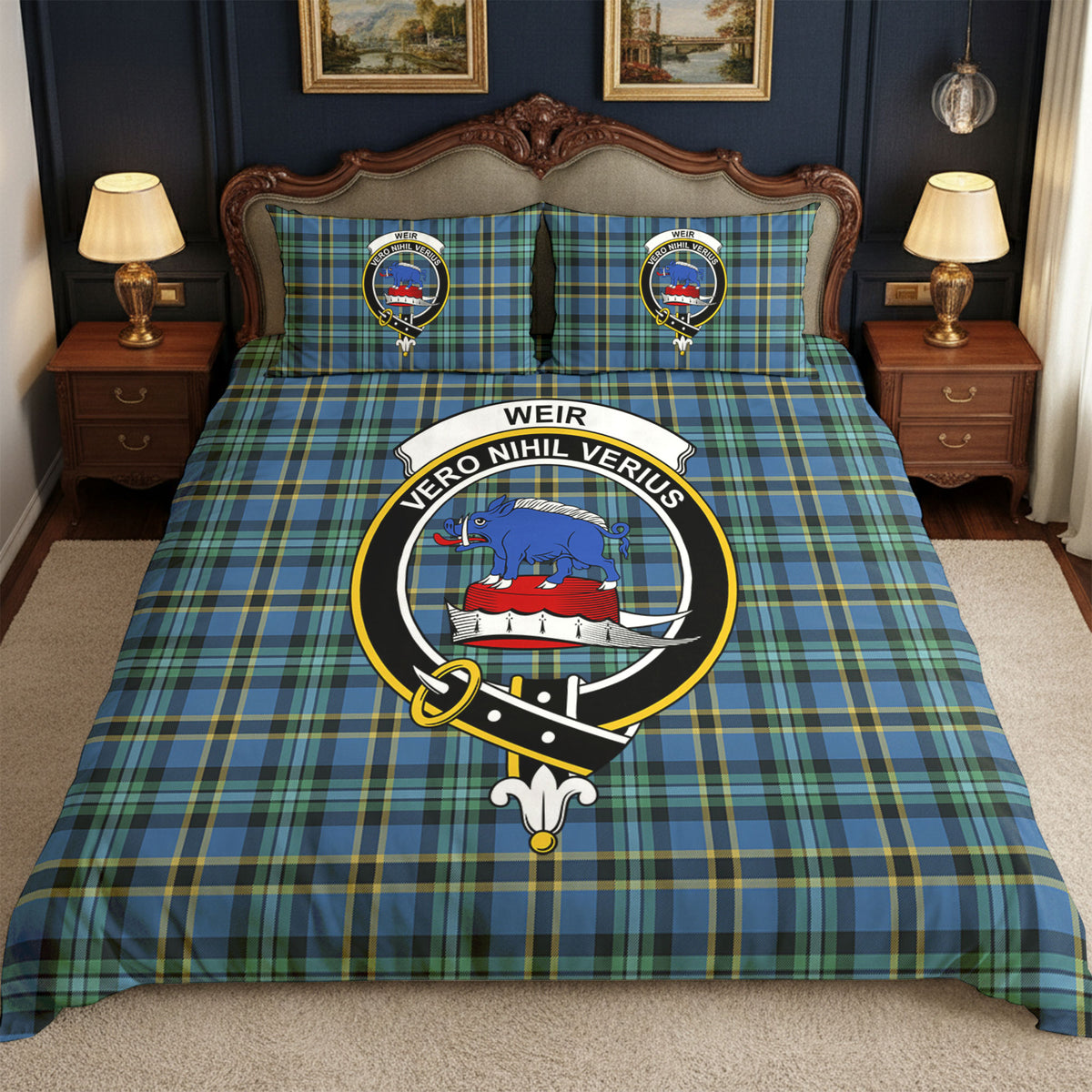 Weir Ancient Tartan Crest Bedding Set
