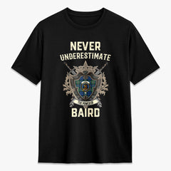 Baird Ancient Tartan Crest 2D T-shirt - Never Underestimate Style