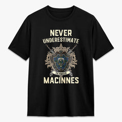 MacInnes Modern Tartan Crest 2D T-shirt - Never Underestimate Style