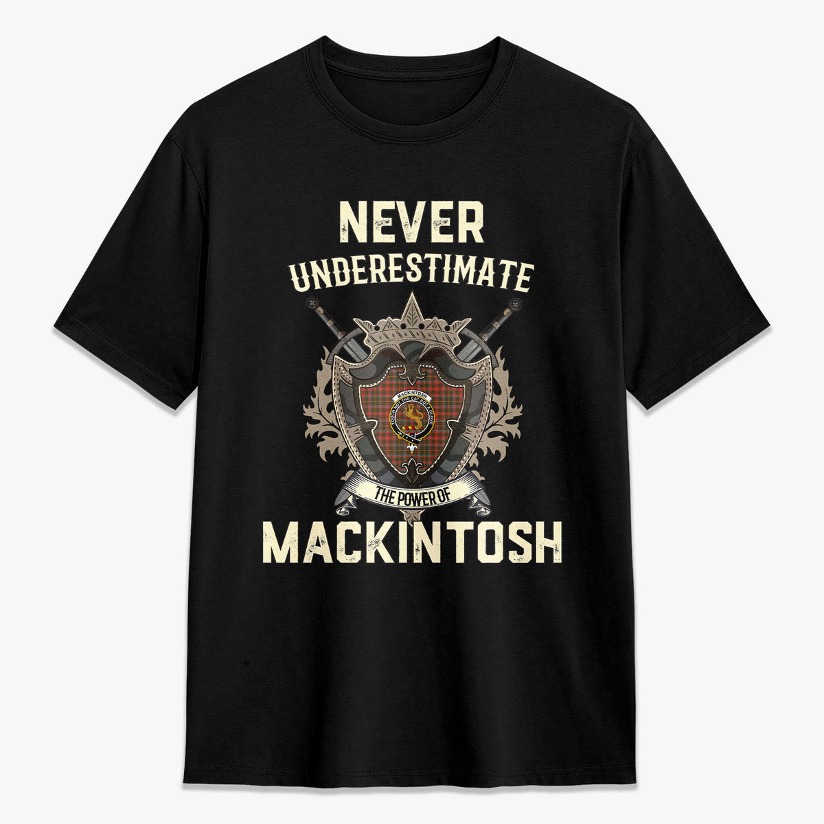 MacKintosh Hunting Weathered Tartan Crest 2D T-shirt - Never Underestimate Style