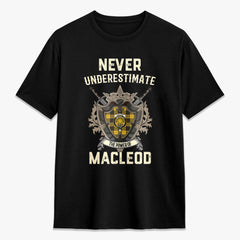 MacLeod of Lewis Ancient Tartan Crest 2D T-shirt - Never Underestimate Style
