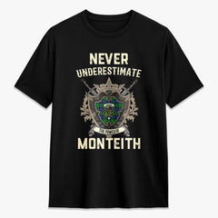 Monteith Tartan Crest 2D T-shirt - Never Underestimate Style
