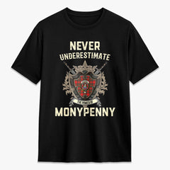 Monypenny Tartan Crest 2D T-shirt - Never Underestimate Style