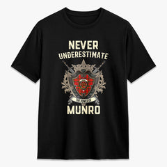 Munro Modern Tartan Crest 2D T-shirt - Never Underestimate Style