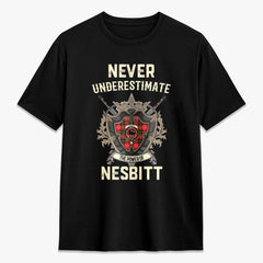 Nesbitt Modern Tartan Crest 2D T-shirt - Never Underestimate Style