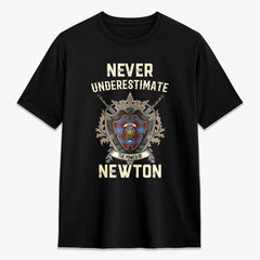 Newton Tartan Crest 2D T-shirt - Never Underestimate Style