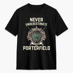 Porterfield Tartan Crest 2D T-shirt - Never Underestimate Style
