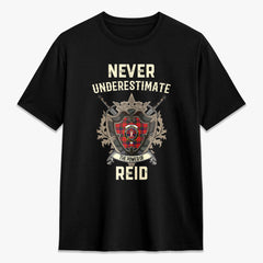 Reid Modern Tartan Crest 2D T-shirt - Never Underestimate Style