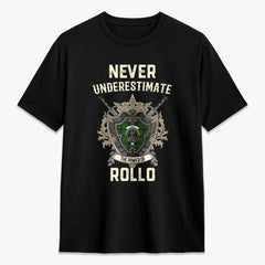 Rollo Modern Tartan Crest 2D T-shirt - Never Underestimate Style