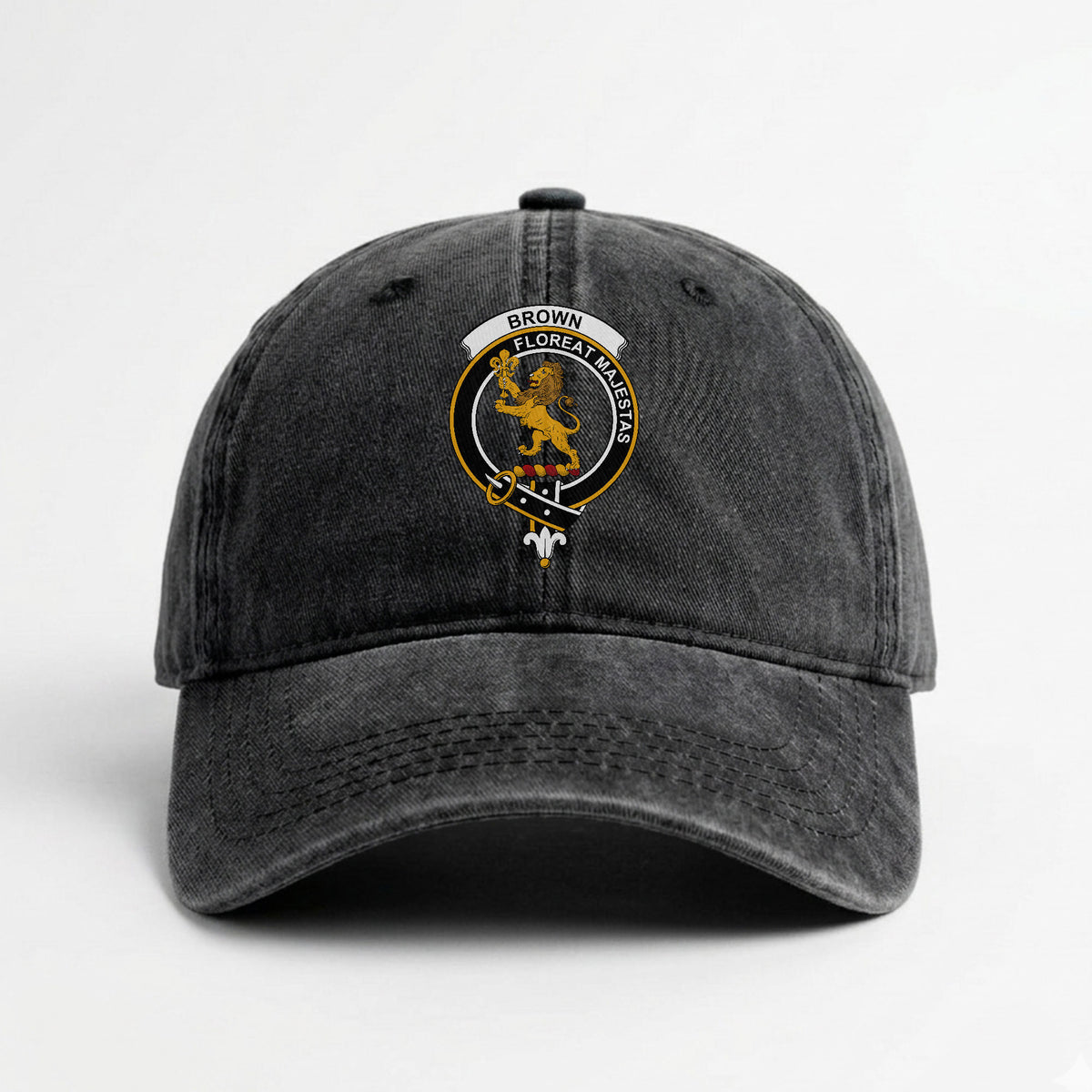 Brown Crest Washed Classic Cap