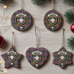 McFarlane Hunting Modern Tartan Crest Christmas Ceramic Ornament