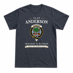 Anderson Ancient Tartan Crest Mischief and Mayhem T-shirt