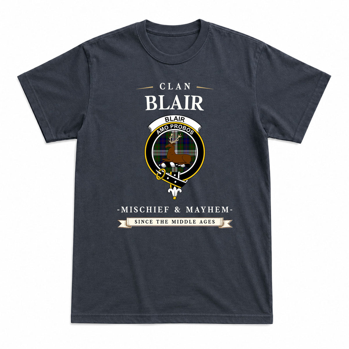 Blair Dress Tartan Crest Mischief and Mayhem T-shirt