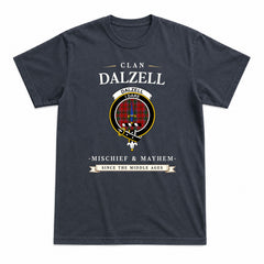 Dalzell Tartan Crest Mischief and Mayhem T-shirt