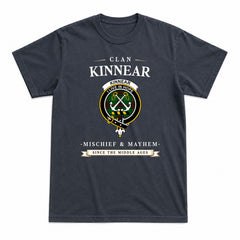 Kinnear Tartan Crest Mischief and Mayhem T-shirt