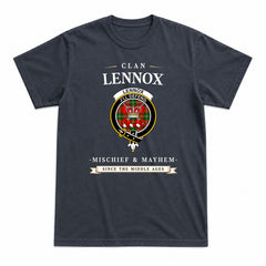 Lennox (Lennox Kincaid) Tartan Crest Mischief and Mayhem T-shirt