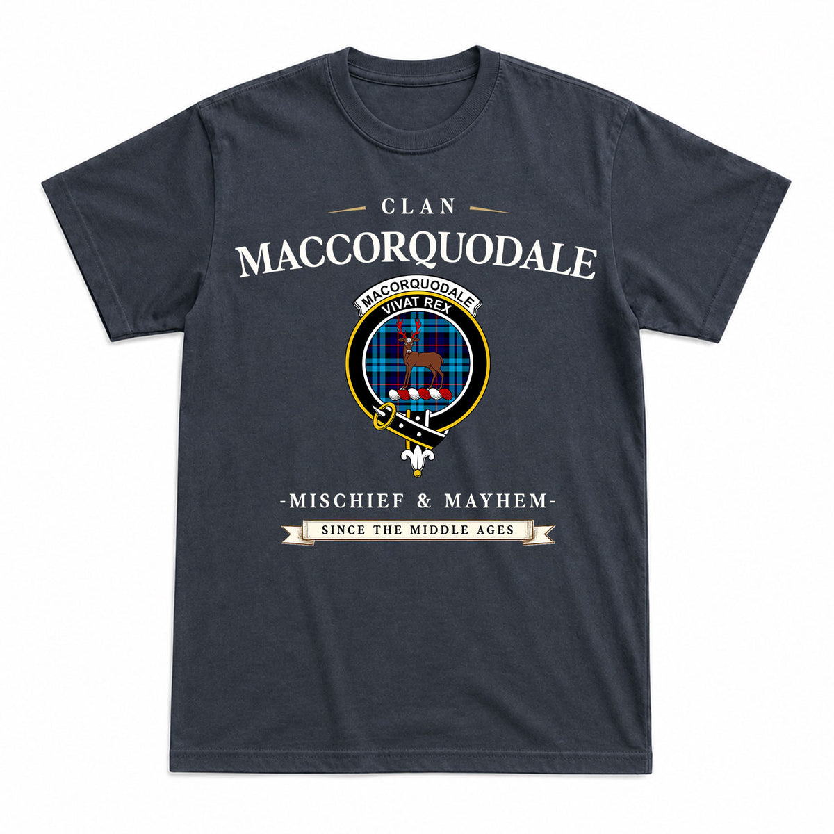 MacCorquodale Tartan Crest Mischief and Mayhem T-shirt