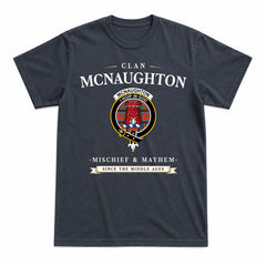 McNaughton Ancient Tartan Crest Mischief and Mayhem T-shirt