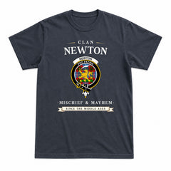 Newton Tartan Crest Mischief and Mayhem T-shirt