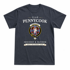 Pennycook Tartan Crest Mischief and Mayhem T-shirt