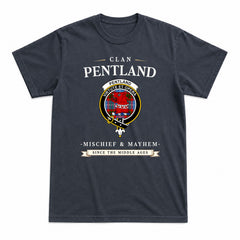 Pentland Tartan Crest Mischief and Mayhem T-shirt