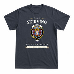 Skirving Tartan Crest Mischief and Mayhem T-shirt