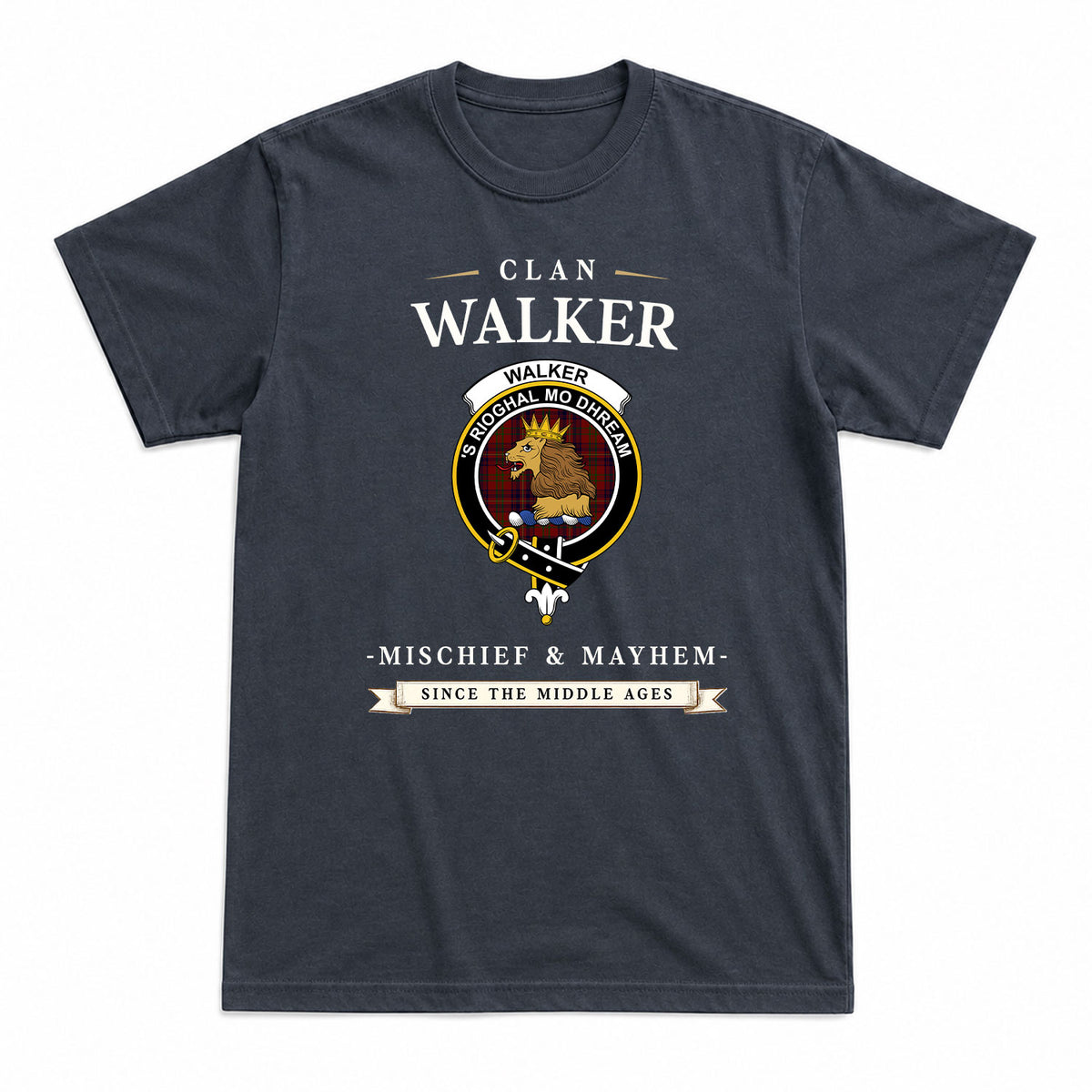 Walker Tartan Crest Mischief and Mayhem T-shirt