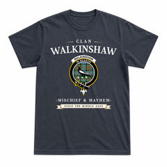 Walkinshaw Tartan Crest Mischief and Mayhem T-shirt