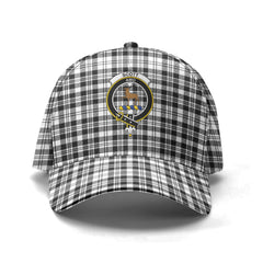 Scott Black & White Modern Tartan Crest Classic Cap