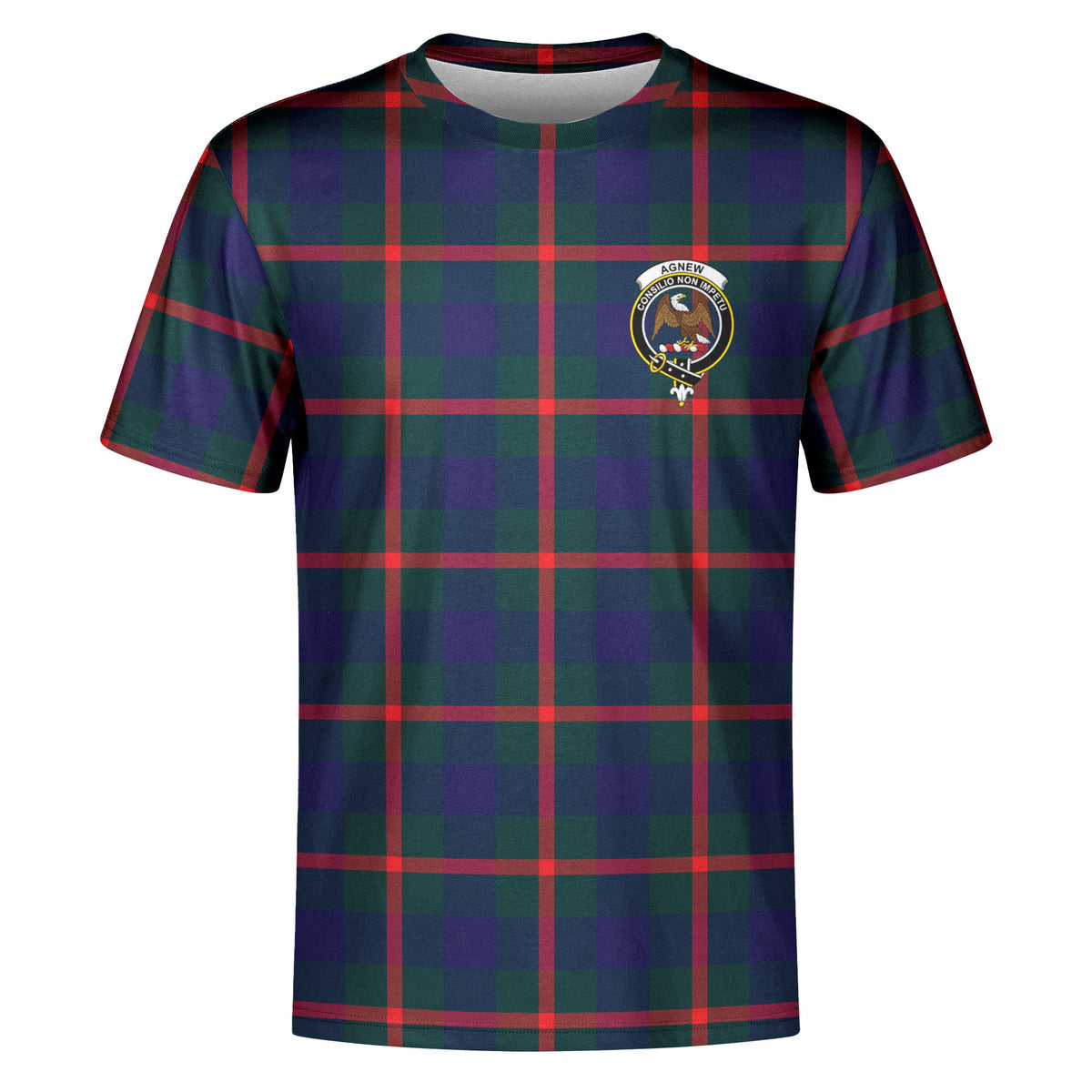 Agnew Modern Tartan Crest T-shirt