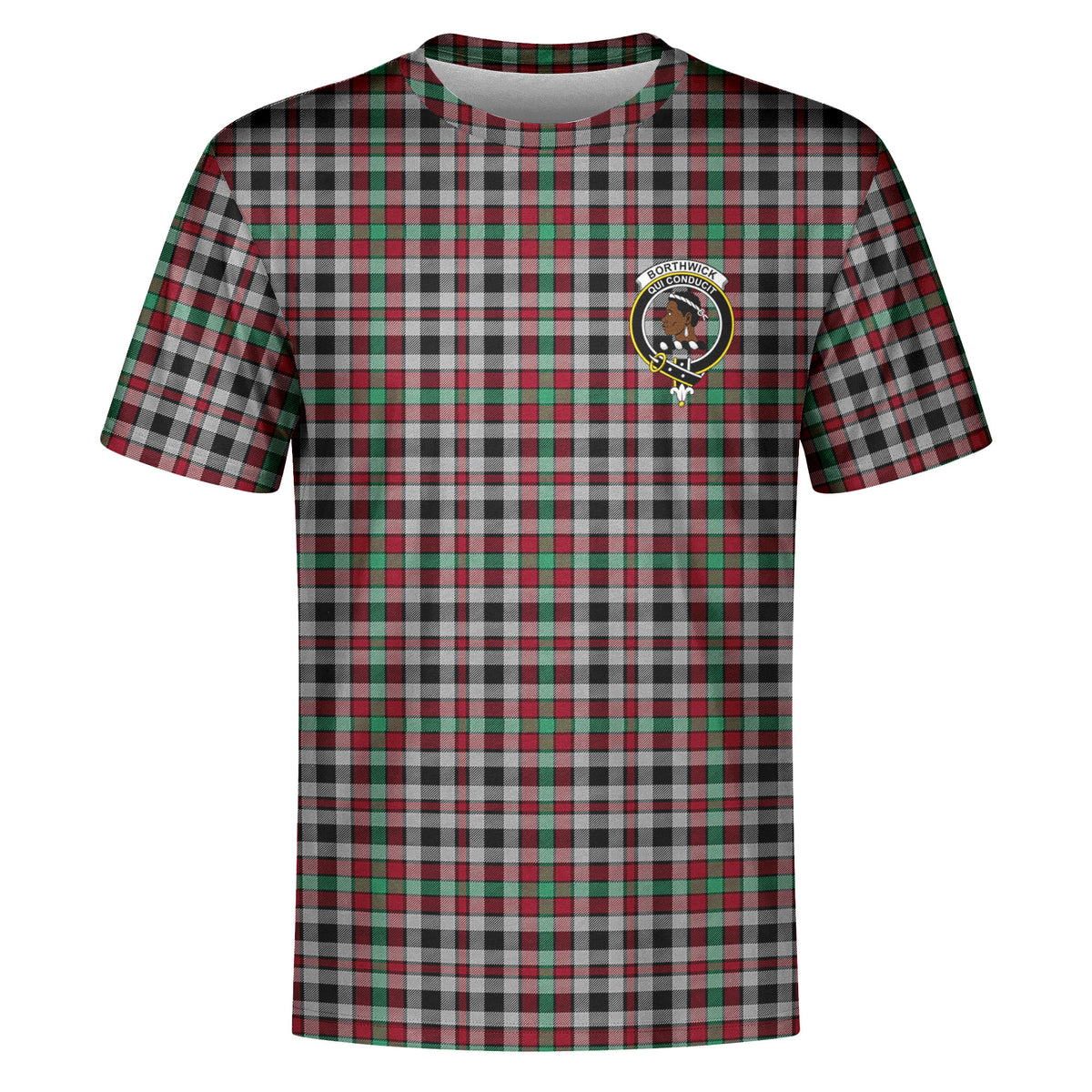 Borthwick Ancient Tartan Crest T-shirt