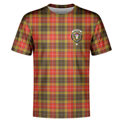 Buchanan Old Set Weathered Tartan Crest T-shirt