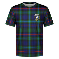 Calder (Calder-Campbell) Tartan Crest T-shirt