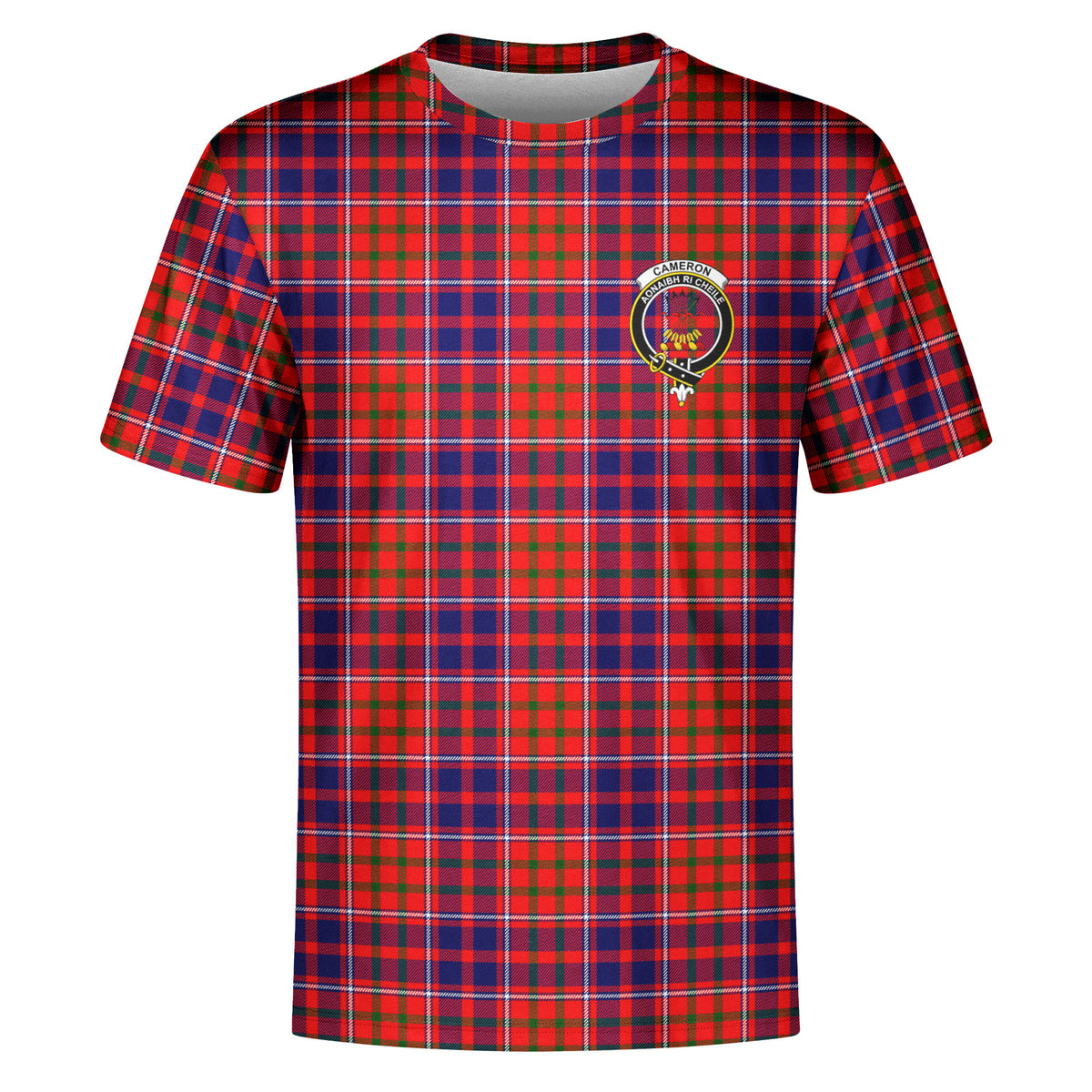 Cameron of Lochiel Modern Tartan Crest T-shirt