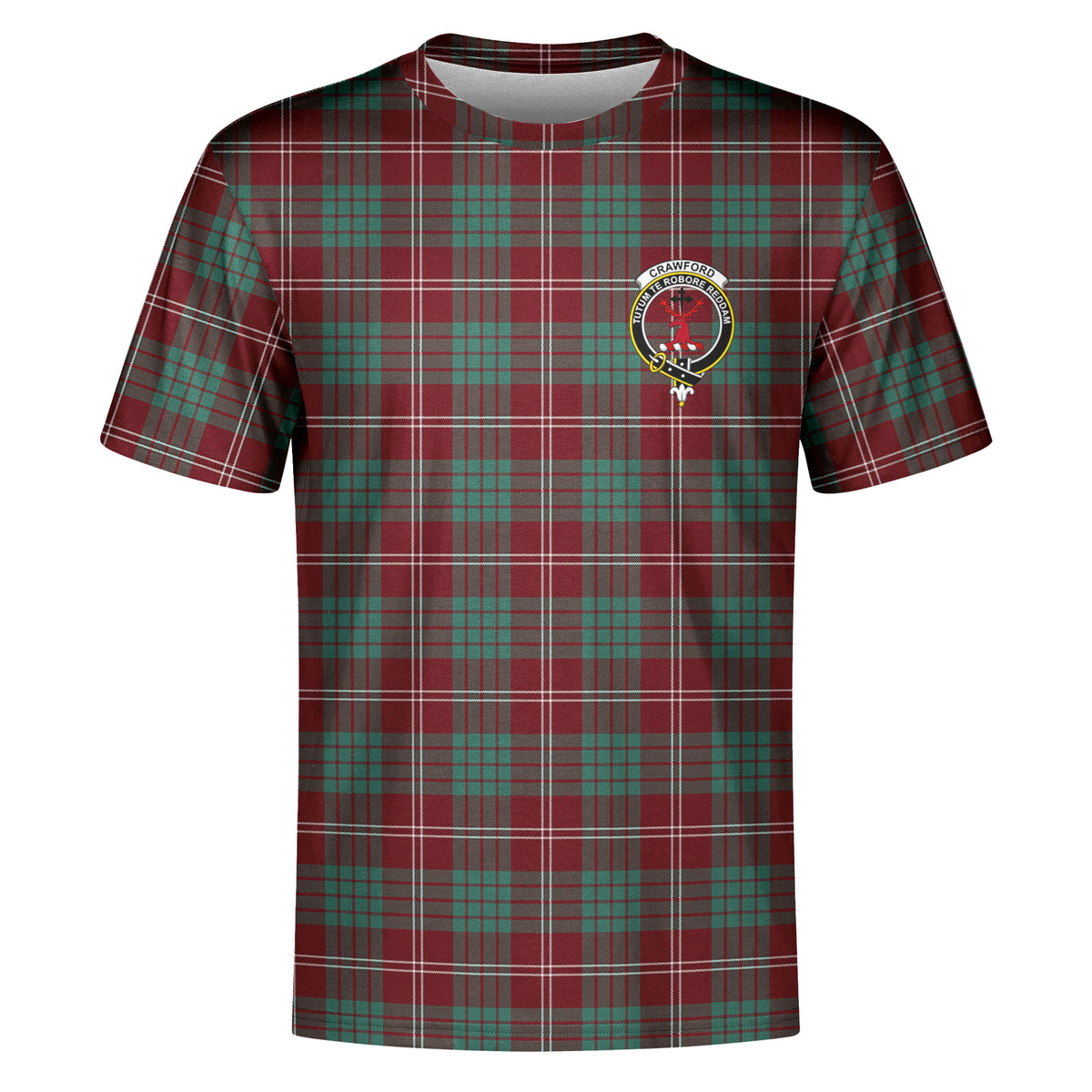 Crawford Modern Tartan Crest T-shirt