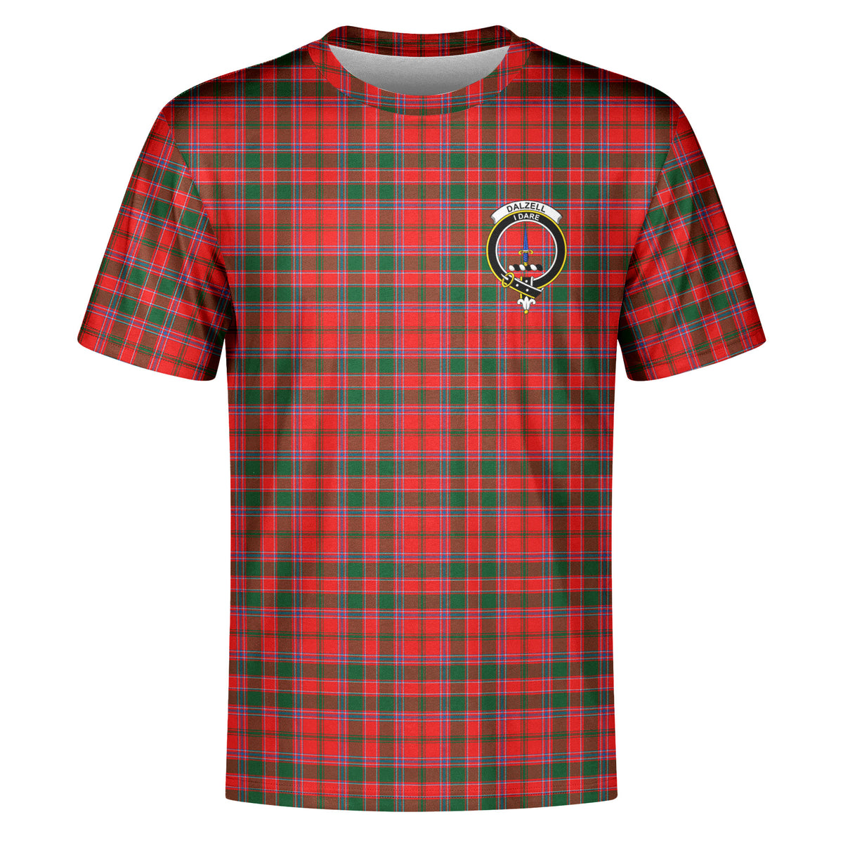 Dalziel Modern Tartan Crest T-shirt