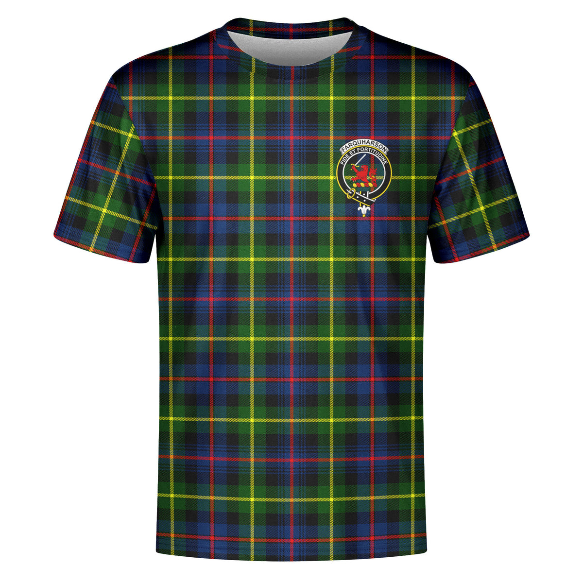 Farquharson Modern Tartan Crest T-shirt