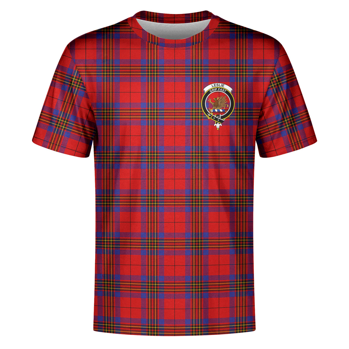 Leslie Modern Tartan Crest T-shirt