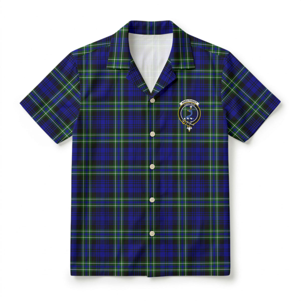 Arbuthnot Modern Tartan Crest Hawaiian Shirt