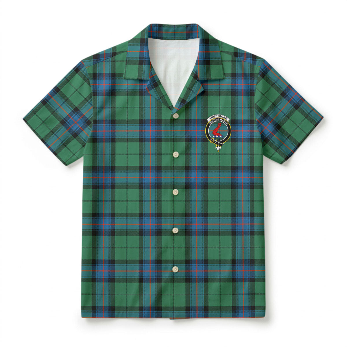 Armstrong Ancient Tartan Crest Hawaiian Shirt