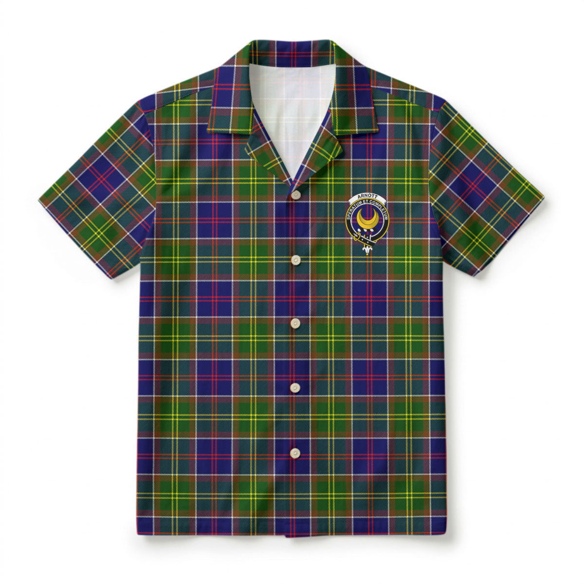 Arnott Tartan Crest Hawaiian Shirt