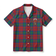 Auchinleck Tartan Crest Hawaiian Shirt