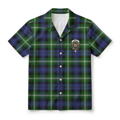 Baillie Modern Tartan Crest Hawaiian Shirt