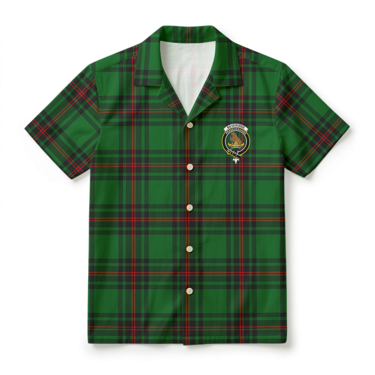 Beveridge Tartan Crest Hawaiian Shirt