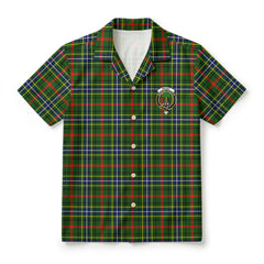 Bisset Tartan Crest Hawaiian Shirt